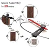 48x84" Sliding Barn Door Panel with 8ft Hardware Kit and Handles Coffee  Easy DIY Assembly Perfect for Warehouses  Bedrooms 5