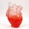 Transparent Heart Vase Creative Nordic Clear Resin Home Room Decor Unique Simulation Anatomical Flower Vases 4