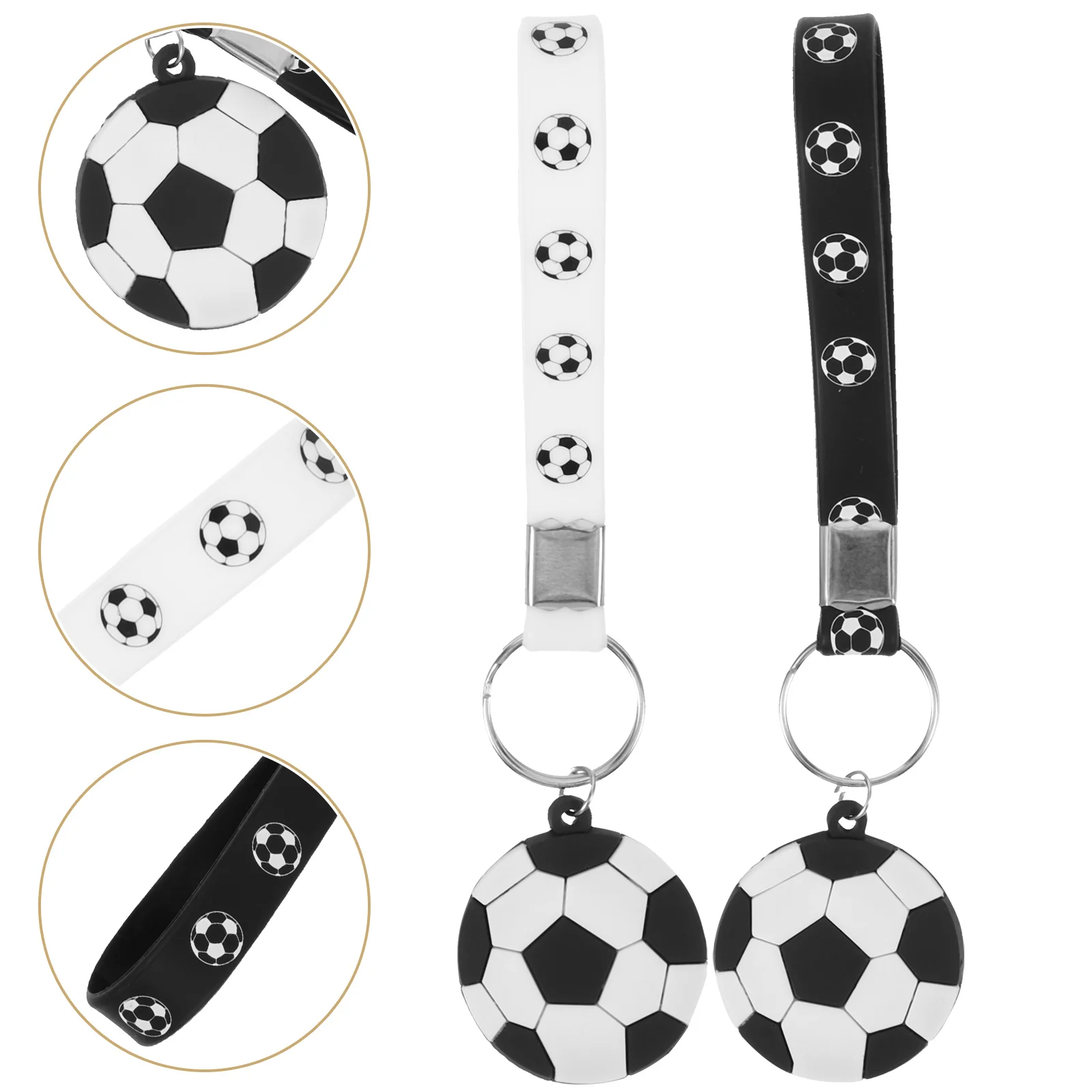 12pcs Football Keychains Sports Ball Pendants Soccer Keychain Bag Supply Hanging Key Chain Team Sports Souvenirs
