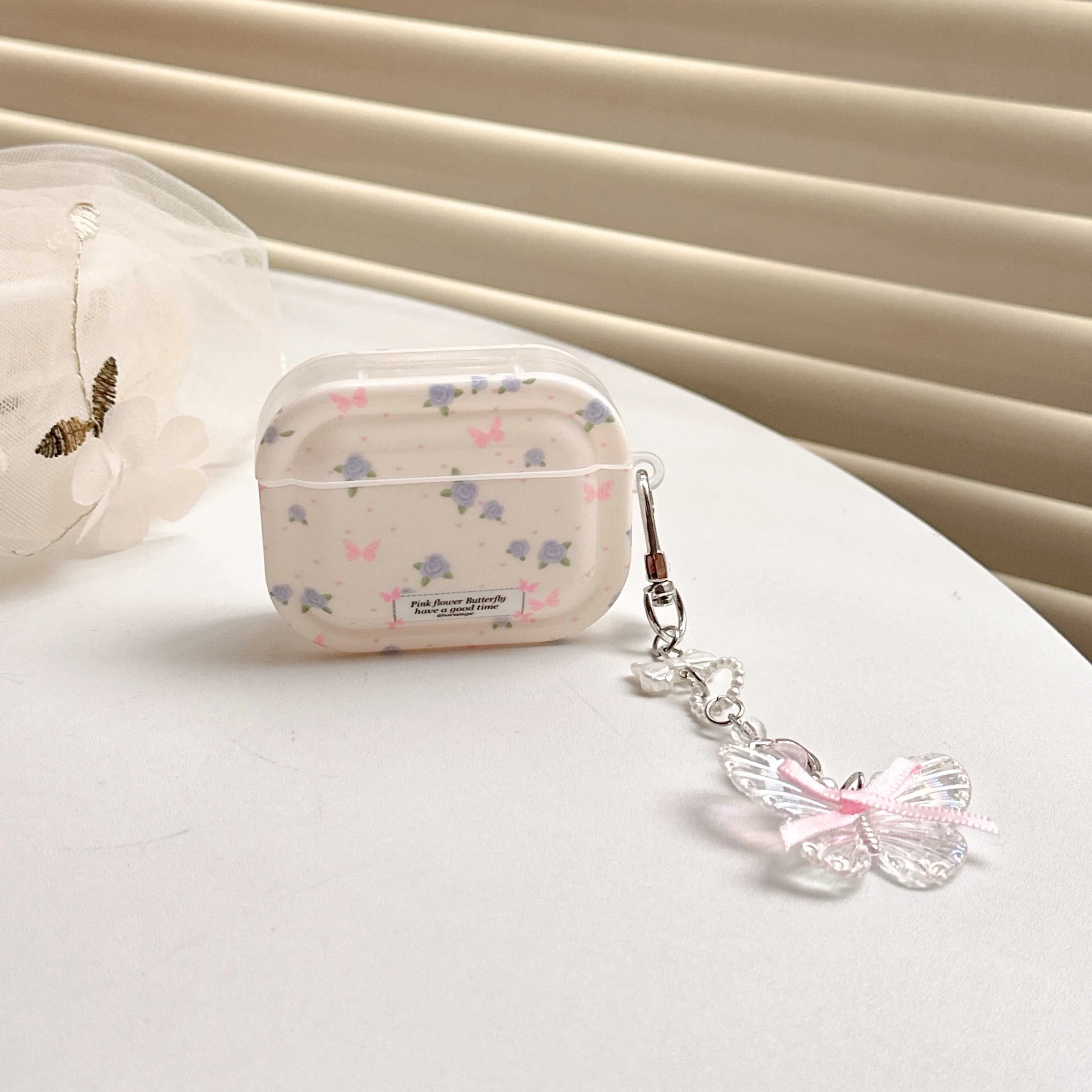 3D Butterfly Chain Earphone Cases For Airpods