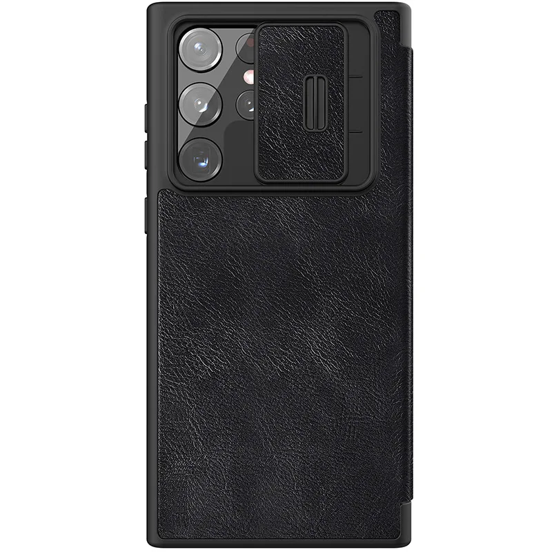 

For Samsung Galaxy S22 Ultra Case Nillkin Camshield Flip Leather Case Slide Camera Case Fabric Lens Cover For Samsung S22 Plus