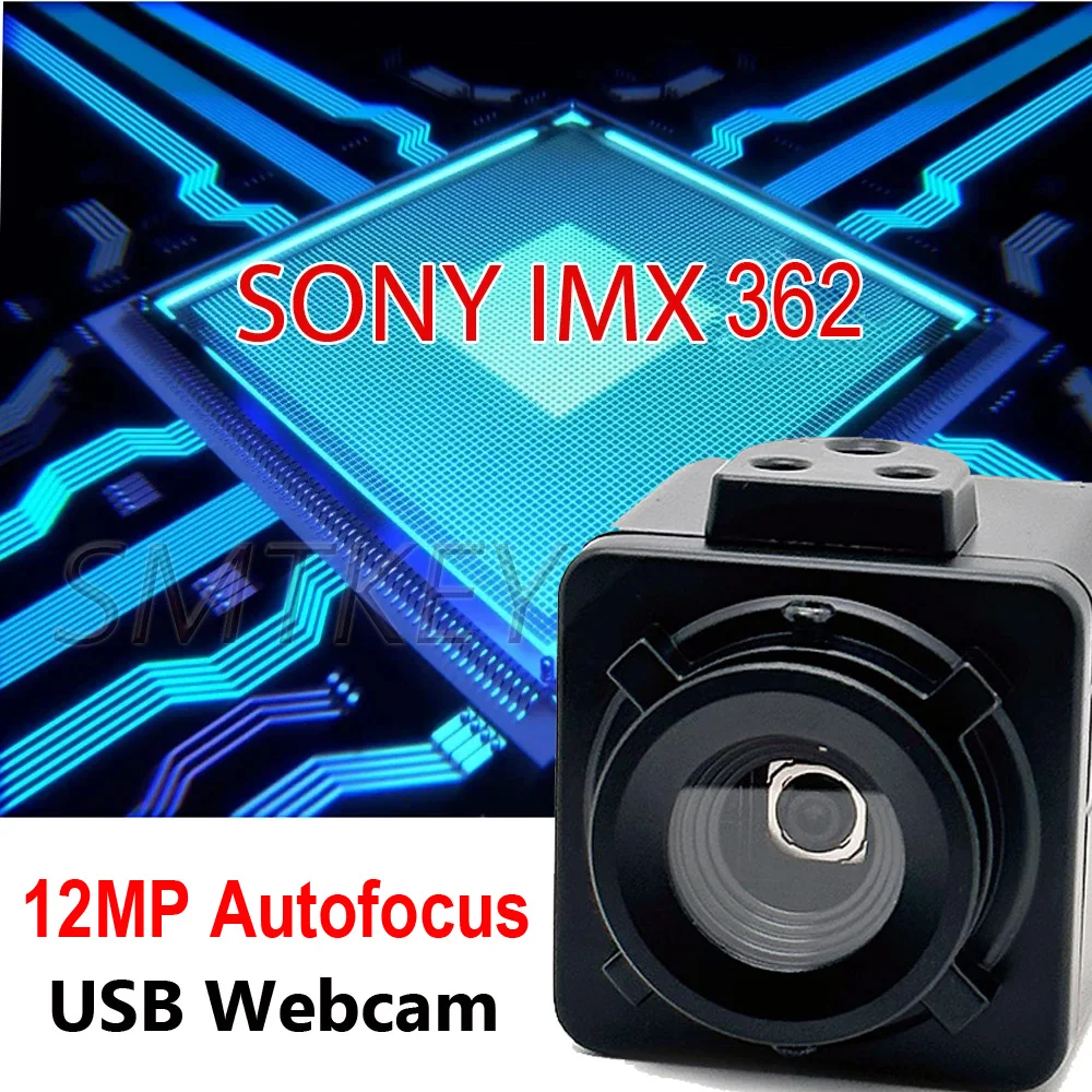 Industrial USB Webcam 12MP Autofocus CCD IMX362 Sensor USB