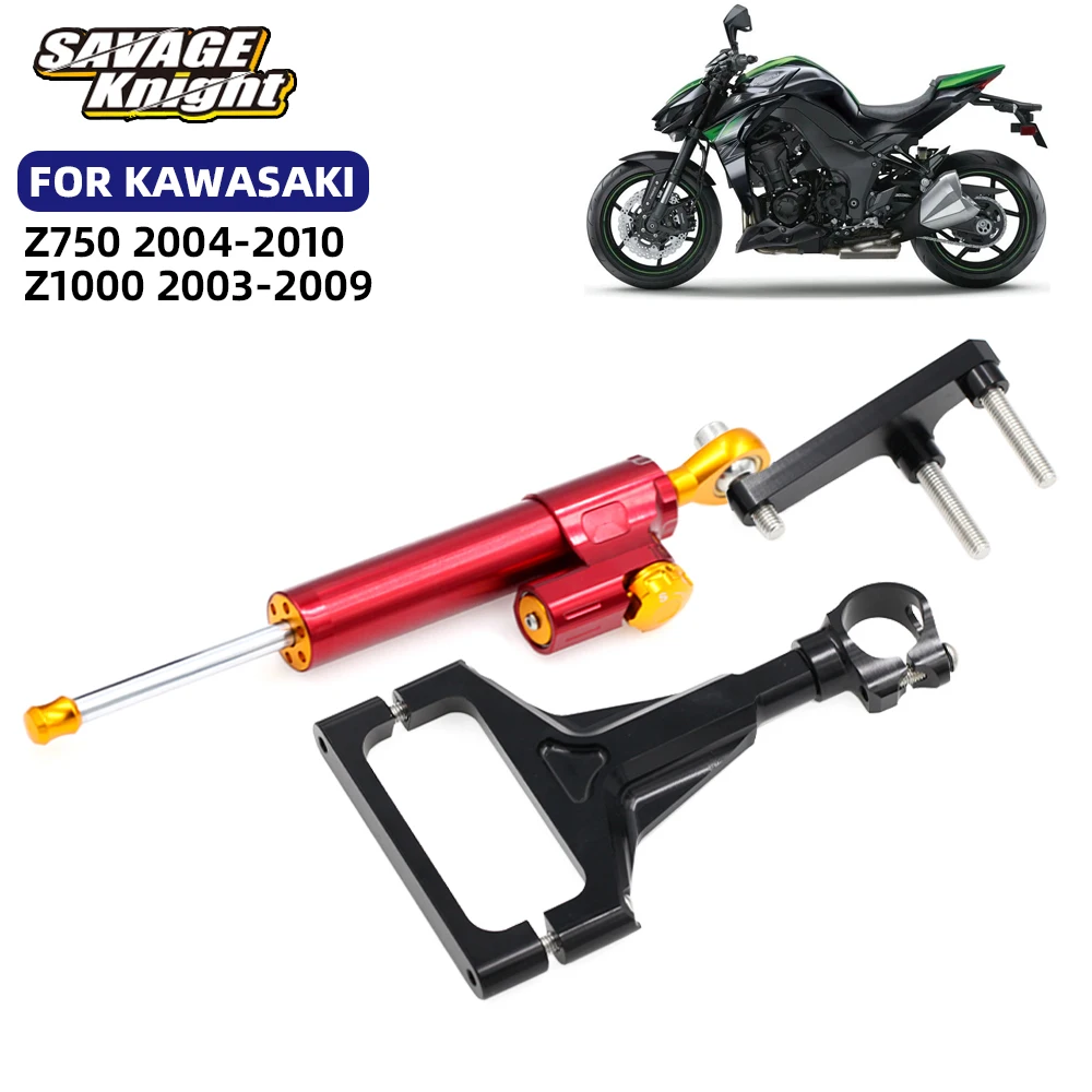 

New For KAWASAKI Z750 Z1000 Linear Steering Damper Stabilizer Steering Stabilizer Z 750 1000 Motorcycle Reversed Safe Handlebar