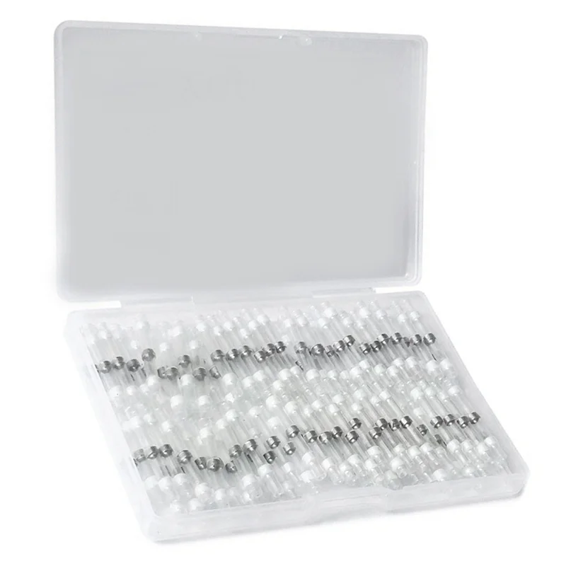 800PCS 26-24 AWG 흰색 솔더 씰 와이어 커넥터, 열 수축 버트 커넥터, 방수 및 절연 와이어 터미널