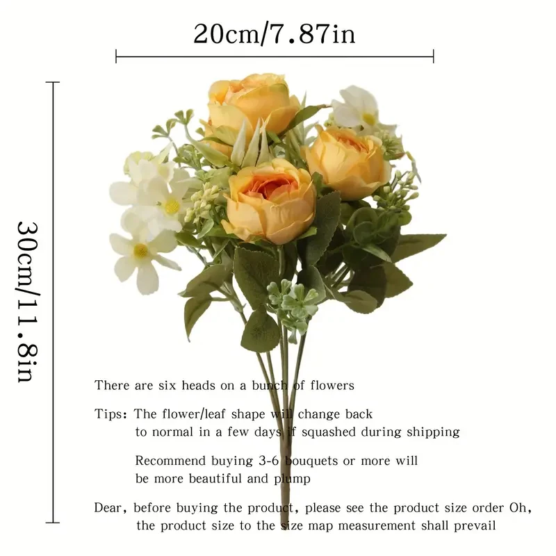 Artificial Peony Flower Bouquet Outdoor Fake Spring Summer Real Touch for Wedding Party Home