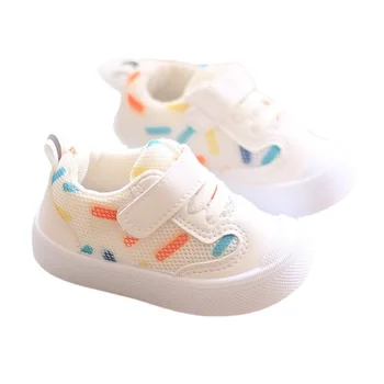 Toddler Mesh Printing Sneakers Children Baby Walking Shoes Soft-soled Shoes Boys Girls Casual Sneakers Kids Infant Sports Shoes