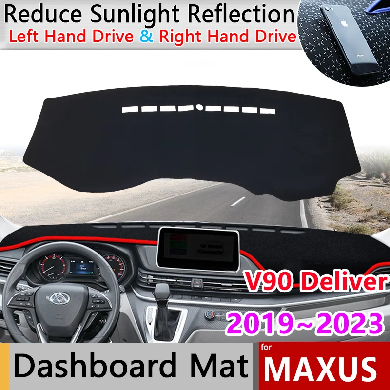 

Накладка на приборную панель автомобиля, коврик для Maxus V90, доставка edelivery 9 LDV 2019 ~ 2023 2020 2021 2022 , защита от солнца, стикеры, аксессуары