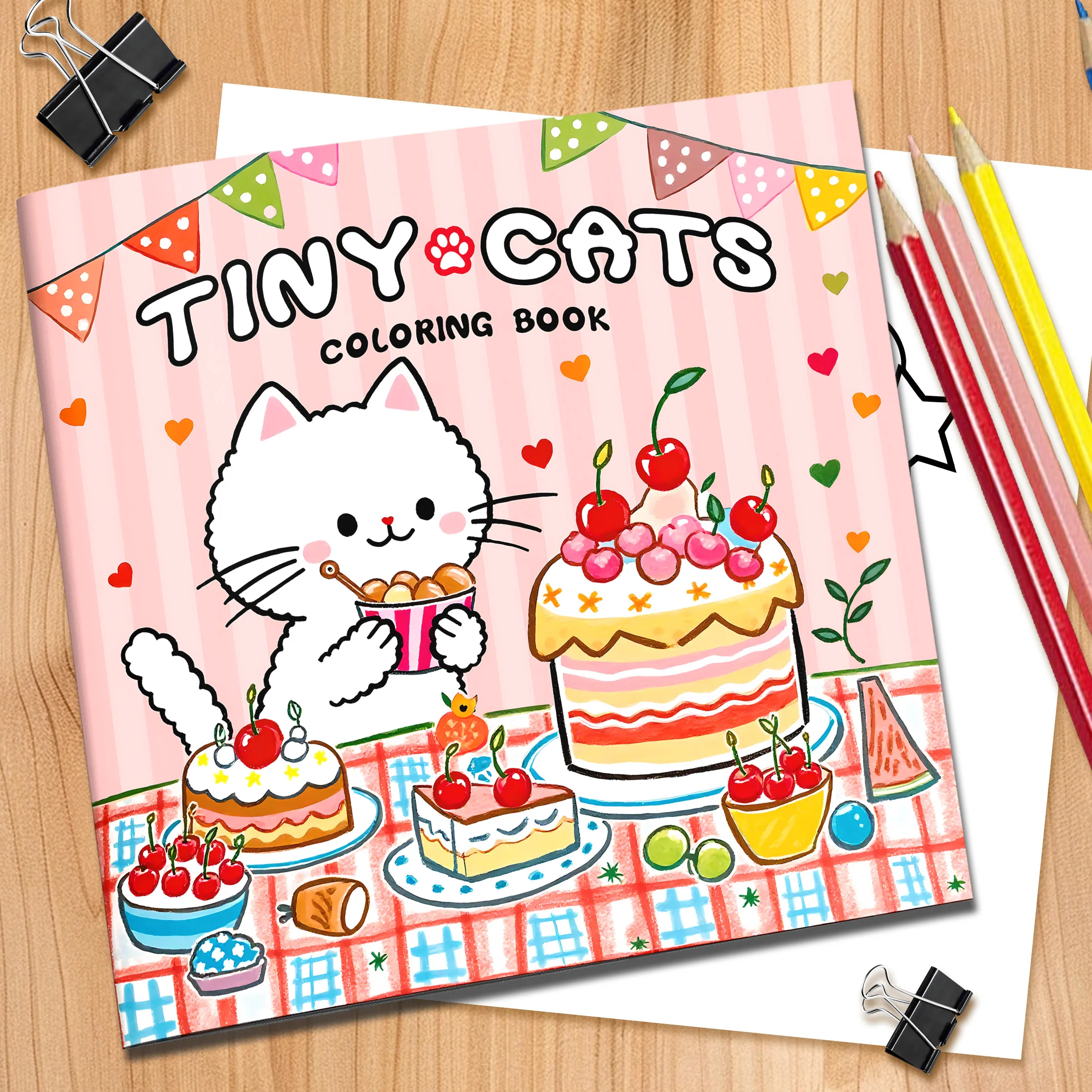 Adult Coloring Book: Adorable Colorful Kittens - Perfect for Birthday Parties, Festive Activities & Creative Relaxation 3