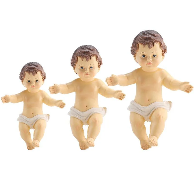 6cm/10cm/15cm Baby Jesus Doll Statue Infant Advent Ornament Religious Jesus Figurine Home Church Christmas Craft Decoration Gift christian statue,home decor items