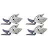 4 Pcs Cutting Head Fit For Wbt-1 Fabric Electric Scissors Cloth Cutter, 2 Set Cutter Head A & 2 Set Cutter Head B 1
