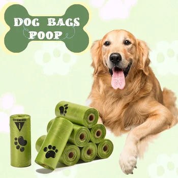10Pcs Extra Thick Dog Poop Bags, Leak-Proof Paw Print Pet Waste Bags 1