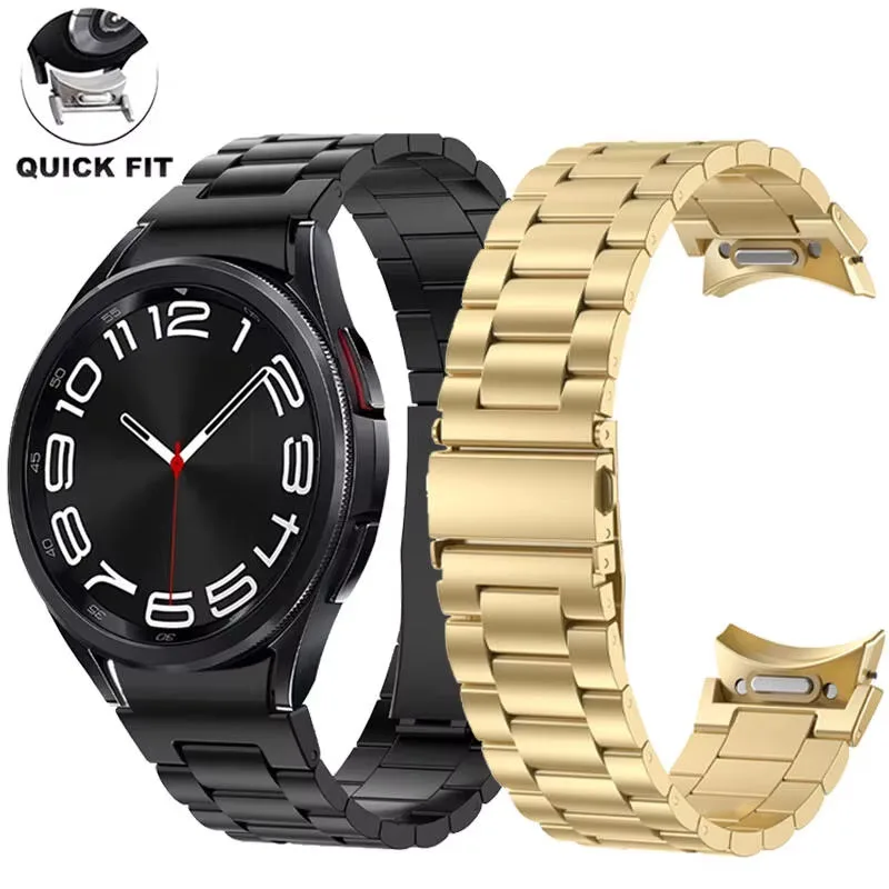 Elegant Stainless Steel Watch Strap - Premium Metal Bracelet