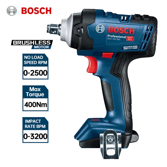 Bosch Impact Wrench 18V Brushless Lithium 400N.m High Torque