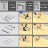 Tools Staples Nails 12mm/8mm/10mm Brad Nails Door Nail Household Packaging Silver Steel T Shaped Wood Furniture 1