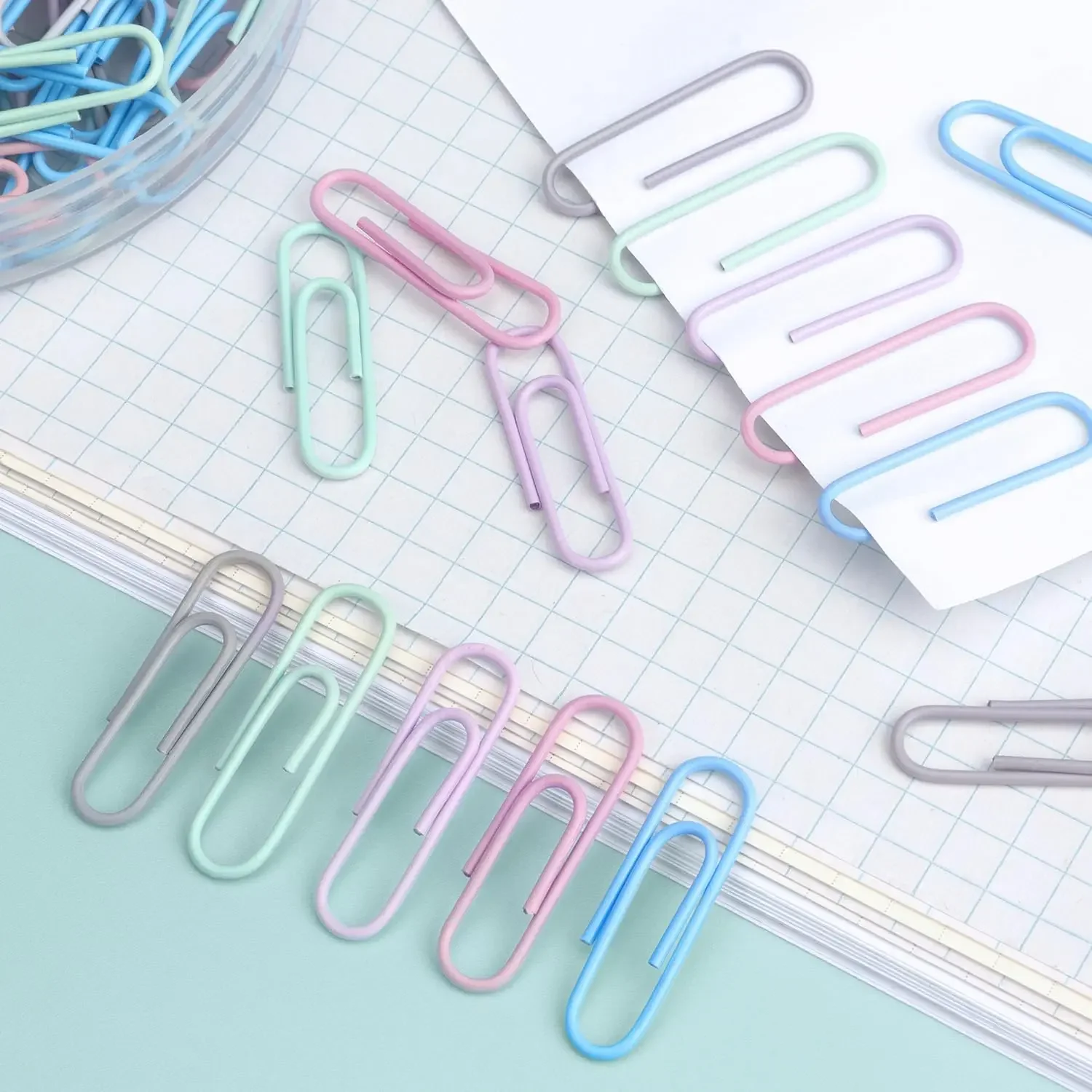 Colorful Metal Paper Clips Set 3