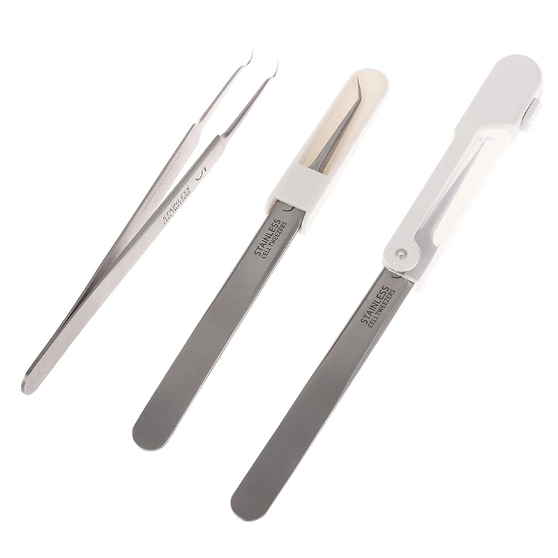 Cell Pimples Blackhead Clip With Lights Acne Needle Tweezers Comedone Acne Extractor Blemish Pimples Needle Removal Tool