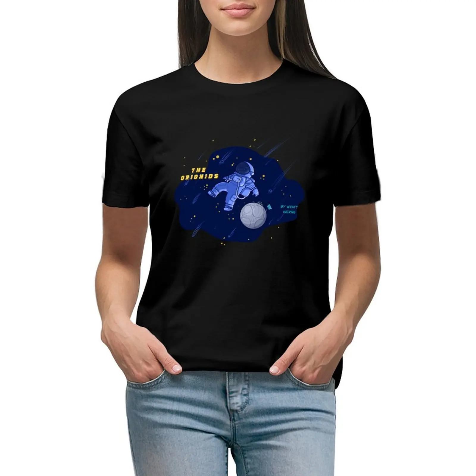 

The Orionids T-shirt Blouse vintage clothes funny t-shirts for Women cotton