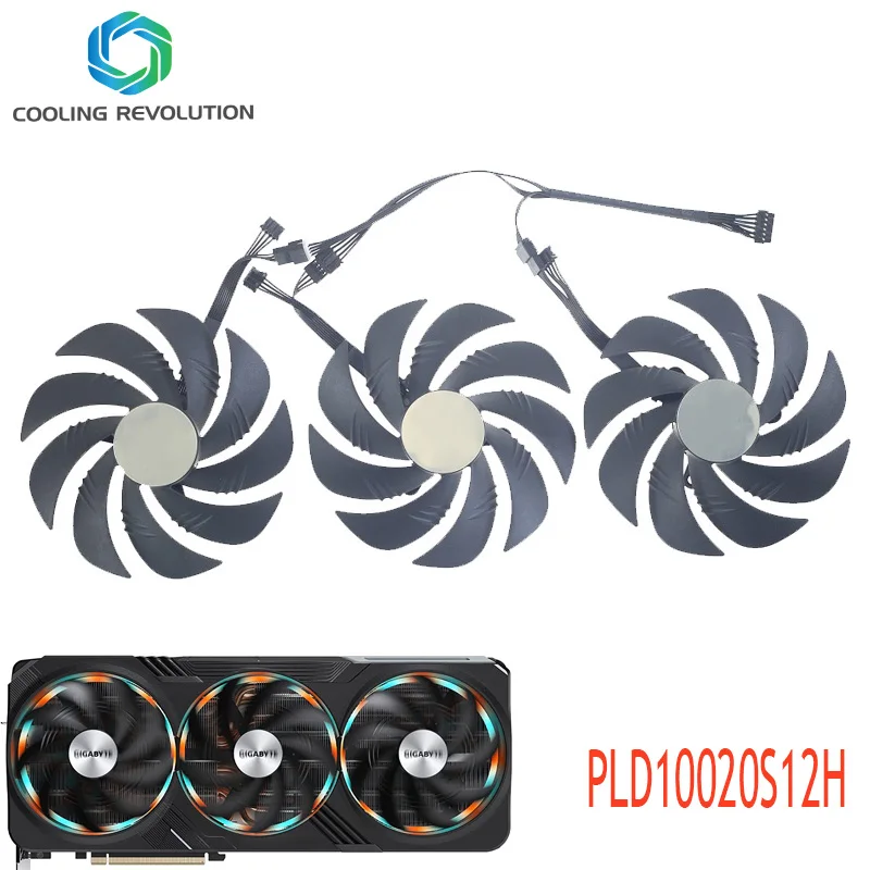 Ventilador de Placa Gráfica para Gigabyte Geforce Rtx 4090 Rtx 4080 Gaming oc Ventilador 105 mm Pld10020s12h