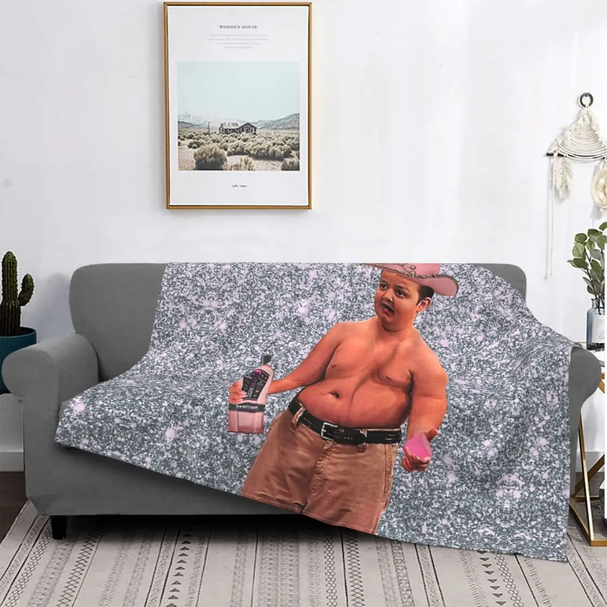 Cheetah Print Gibby Blanket for Office Bedroom Sofa Quilt 3D Printed Soft Flannel Fleece Warm Icarly Meme Throw Blankets