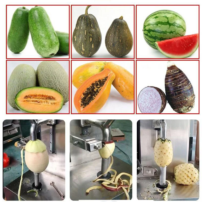 Industrial Pumpkin Pineapple Melon Wax Gourd Coconut Orange Peeling Machine Papaya Peeler 6