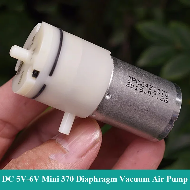 

JQB2438 DC 6V 370 Mini Air Pump Micro Diaphragm Vacuum Pump Negative Pressure Suction Pump DIY Breast Machine Monitor Aquarium