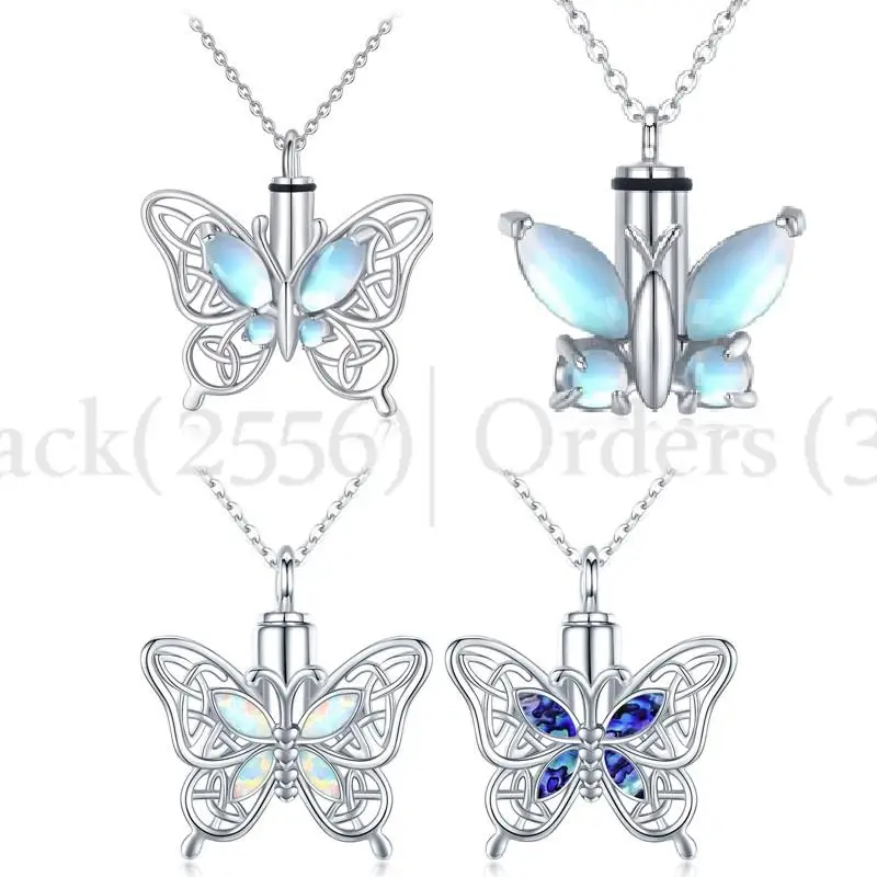 Butterfly Pendant Cremation Jewelry — Afterlife Essentials