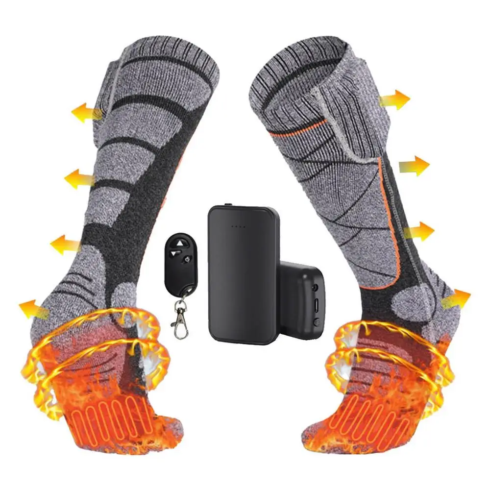Calcetines Calefactables Eléctricos Recargables Para Hombre Y Mujer, Calentamiento 360°, Ideales Para Invierno Y Deportes