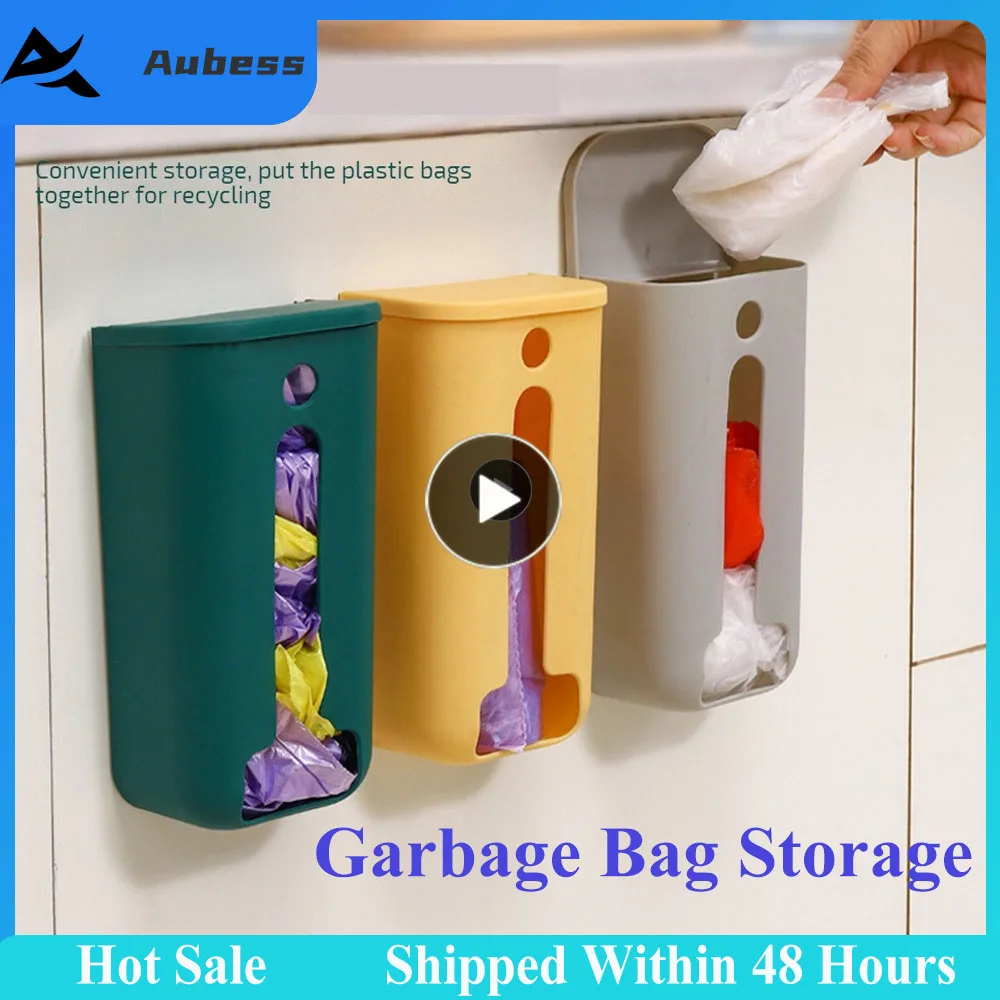 Trash Bags Storage Box Garbage Bag Dispenser For Kitchen Bathroom