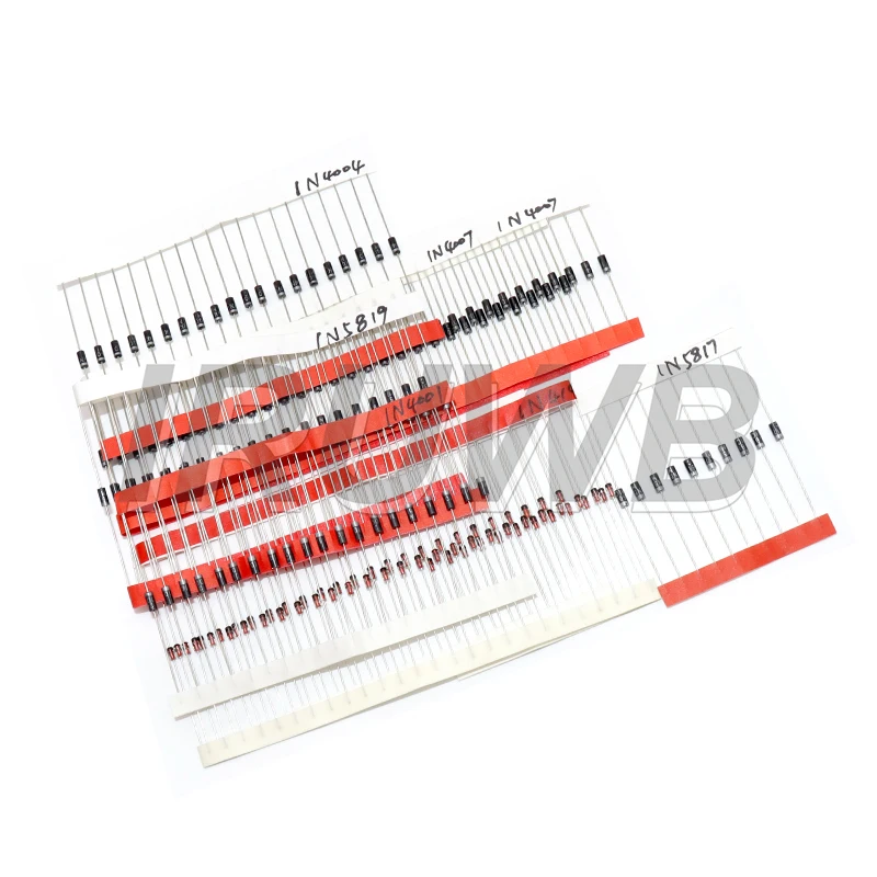 350PCS/box Diodes kit 14Values 1N4001 1N4007 1N4148 RL207 UF4007 FR107 207 Rectifier/Fast Recovery/Schottky/Switching Diode Set