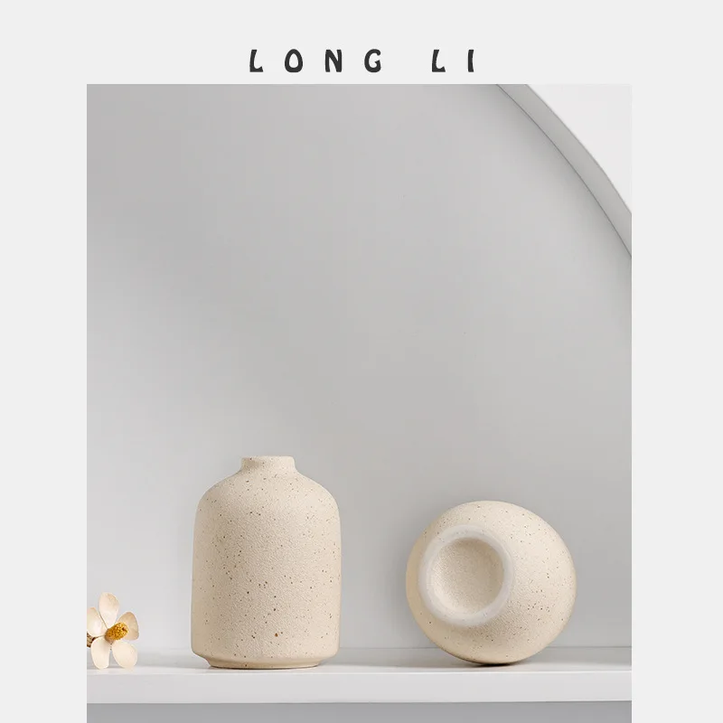 Ceramic vase Creative Decoration Living Room decoration Flower arrangement vase Room decoration Modern decoration simple ins 3