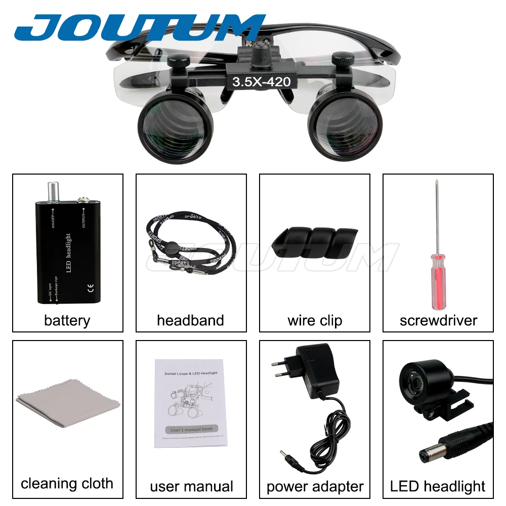 Advanced Magnification Dental Surgical Loupe with LED Headlight