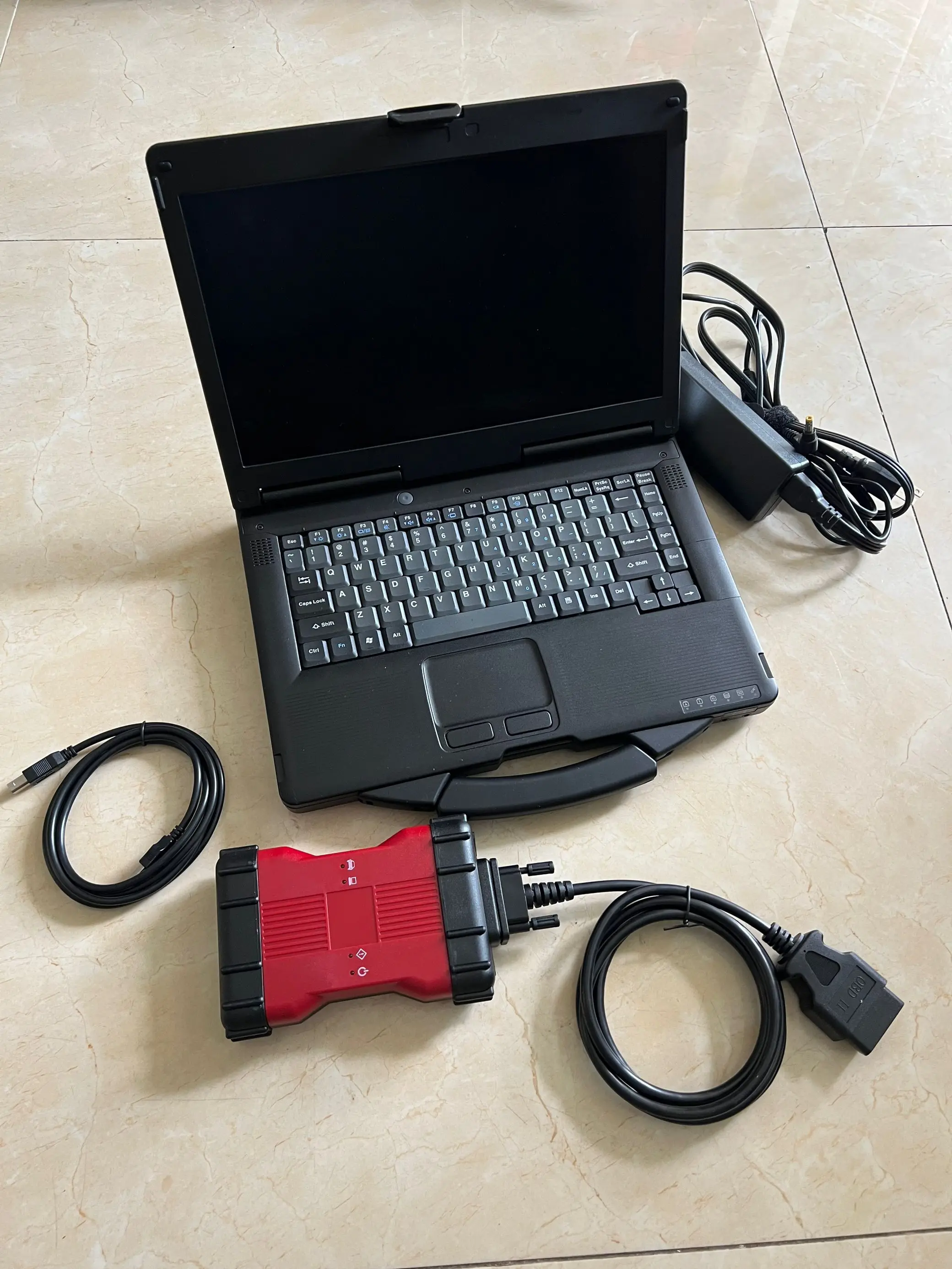 Strumento Diagnostico Per Auto Per Fordfor Mazda Scanner Vcm Ii Vcm Ids V128 Vcm Ii Ssd Software In Cf-53 Laptop I5Cpu 8Gb Ram