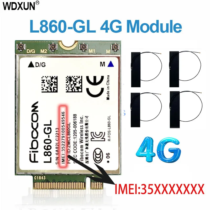 Scheda 4G Fibocom L860-GL Per HP Elitebook X360 830 840 – Modulo WLAN M.2 NGFF