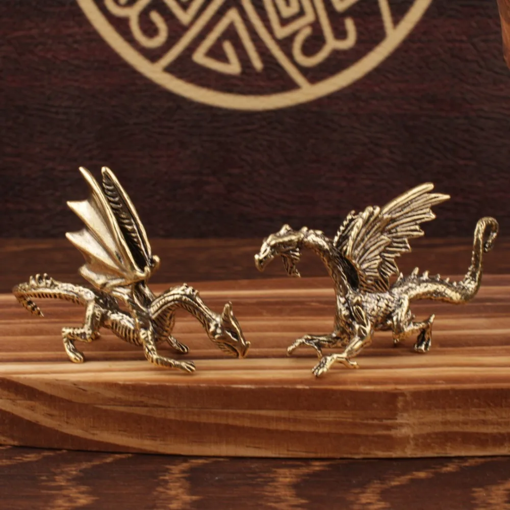 Brass Dragon Statue 4