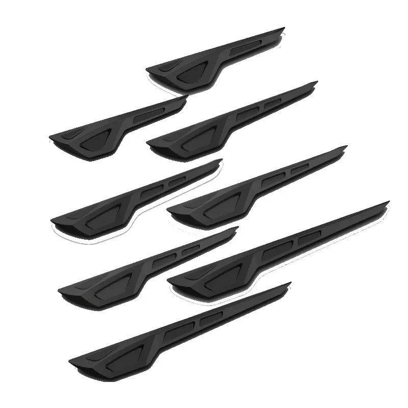 8 pezzi spoiler per auto paraurti anteriore pinna divisore anti-collisione effetto fibra di carbonio protezioni in gomma protezioni protezione per auto - Image 5