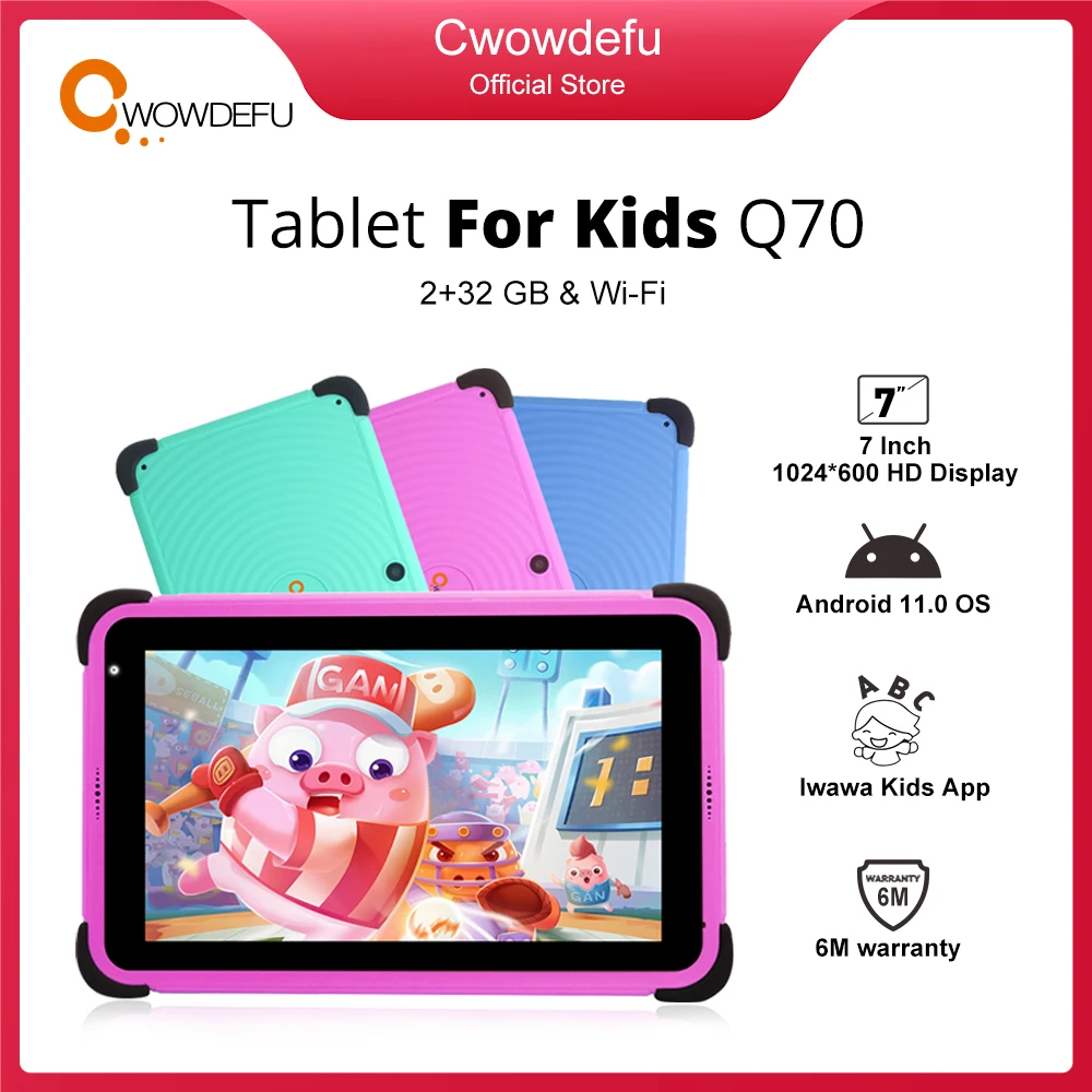 cwowdefu-7-kids-tablet-android-11-2gb-32gb-quad-core-wifi-google-play-children-tablets-for-girl-educational-gift-3000mah-hebrew