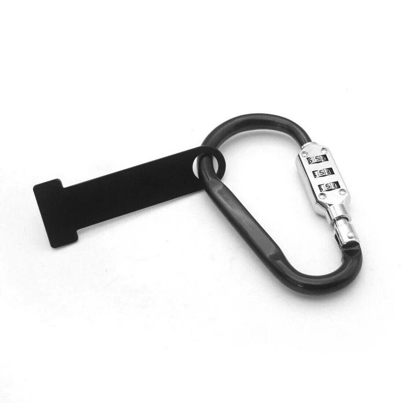Motorcycle Helmet Lock Anti-Theft Open Face Helmet Lock Fastener + T-Bar for Racing Motorbike Bike