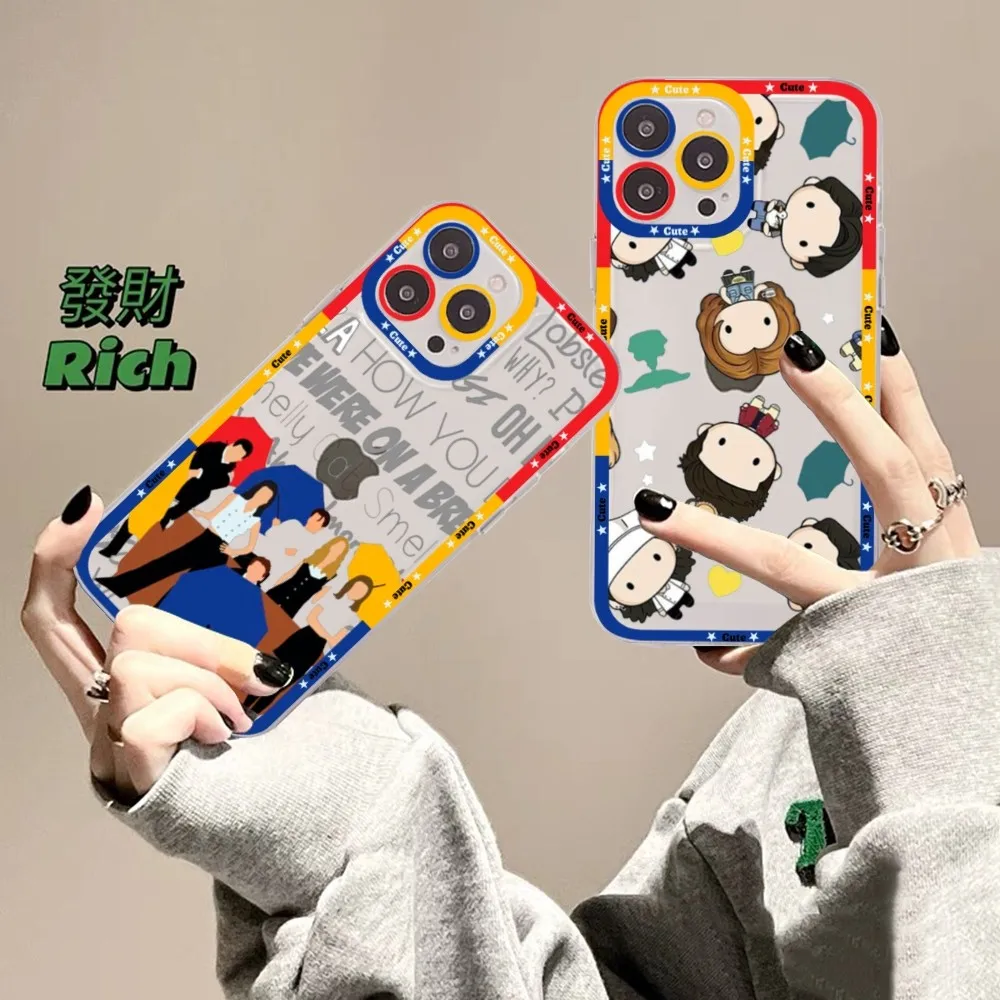 Custodia Per Telefono Tv Friends Per Samsung S 20 21 22 23 Lite Plus Cover Per Cellulare Ultra Trasparente Funda