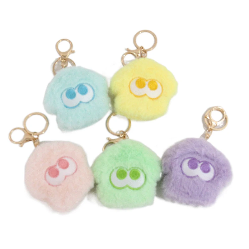 Kawaii Squid Plush Doll Pendant Game Splatoon Toys Creative Mini Backpack Decorative Key Chain Christmas Gifts For Friends kawaii sanrio plush keychain pochacco keyring cartoon doll pochacco key chain car backpack pendant kids couple christmas gifts