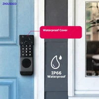 Tuya WIFI Double Side Fingerprint Lock Waterproof Outdoor Gate Passcode Rfid Card Keyless Smart Door Lock - Image 2