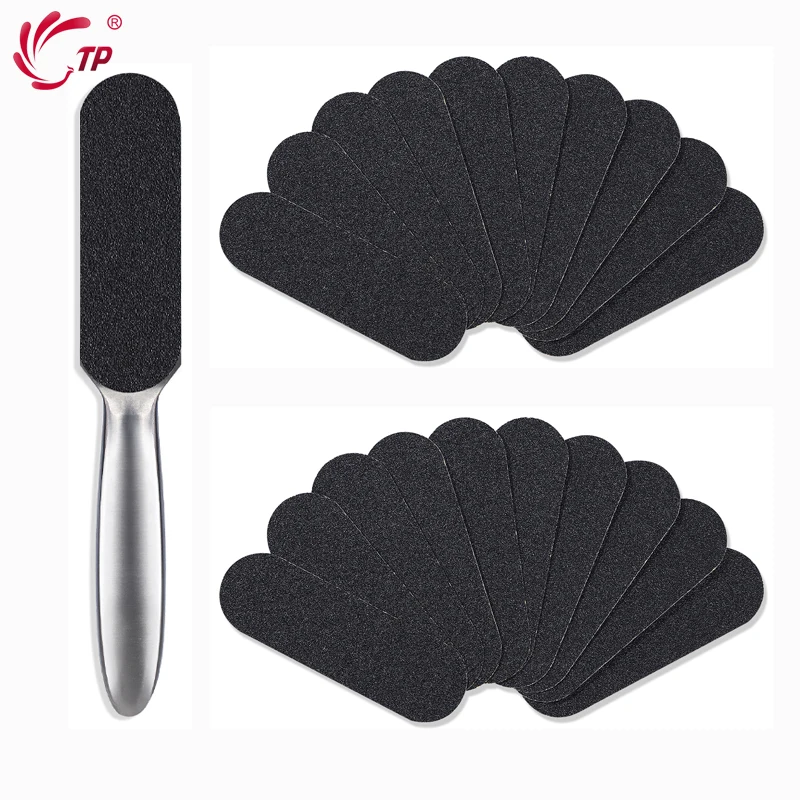 Lima Per Piedi Per Pedicure Professionale Tp-Pelle Screpolata Riutilizzabile In Acciaio Inossidabile Calli Rimozione Calli Piedi Raspa Carta Vetrata S