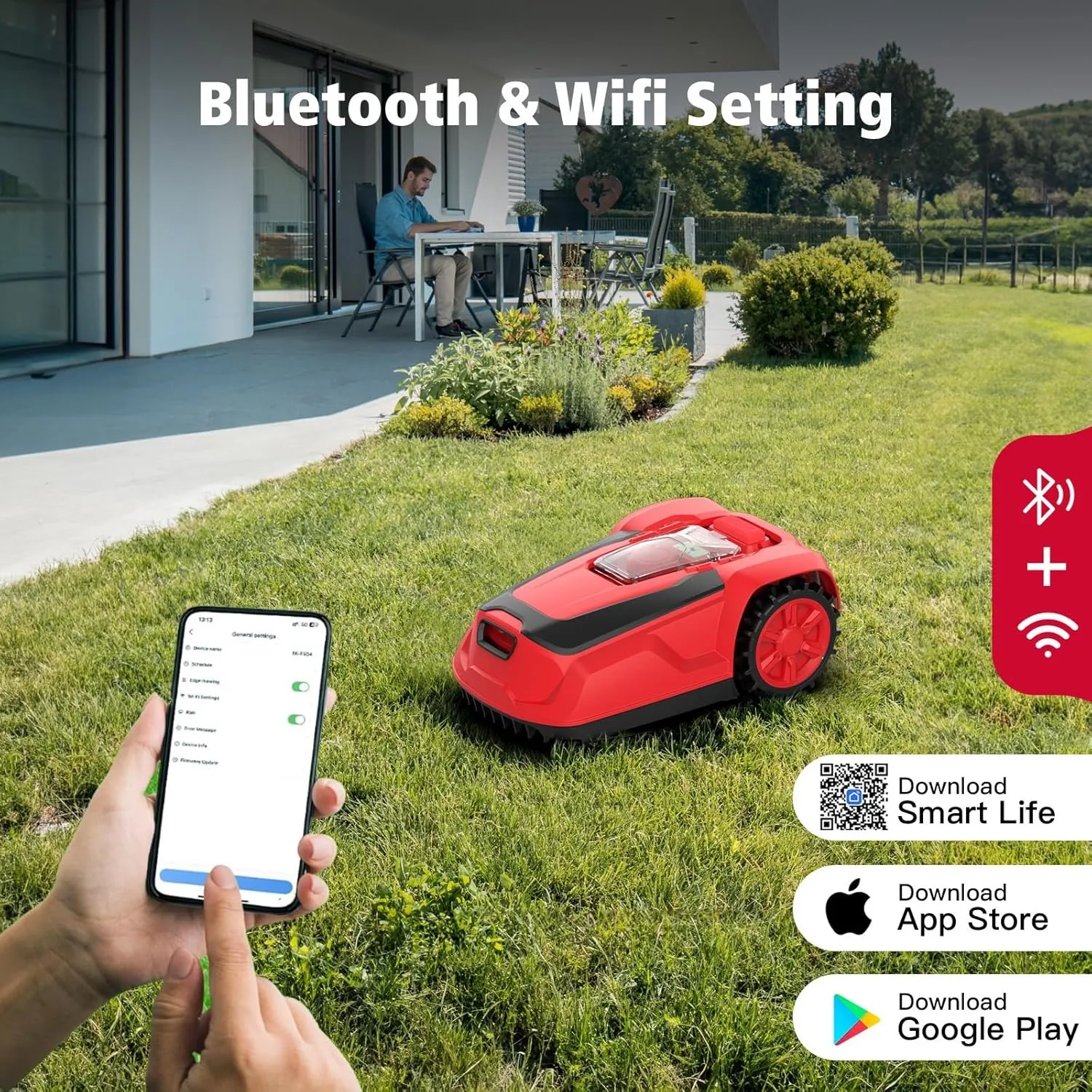 20V Smart Robot Lawn Mower – 1/4 Acre Coverage 6