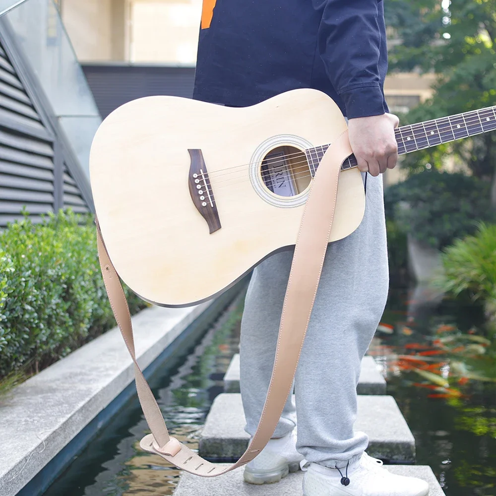 Multicolor Genuine Leather Adjustable Guitar Strap