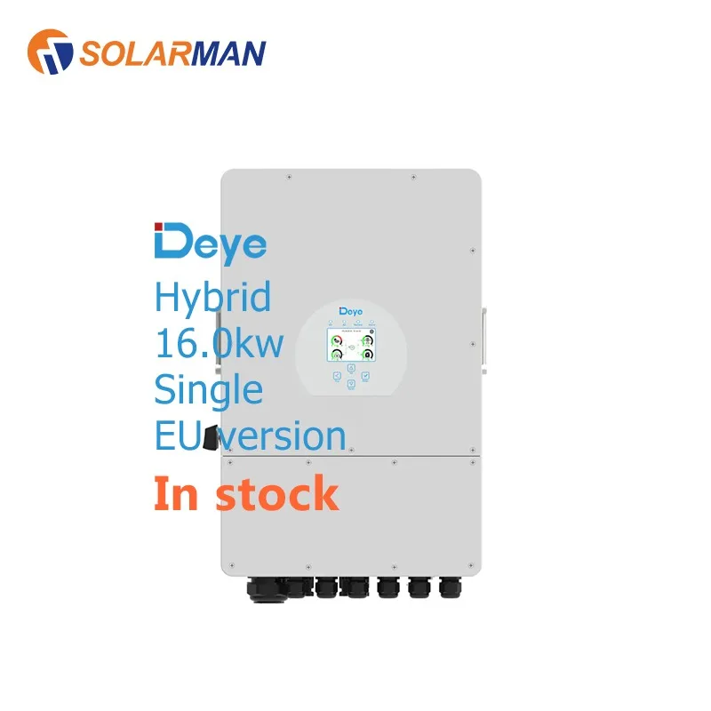 Deye On Grid E Off Grid Inverter Sun 16Kw Sg01Lp1-Eu Inverter Solare Ibrido Deye Monofase Standard