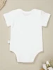 High Quality Pure Cotton Baby Girl Clothes “How You Doin?” Print American Style Harajuku Newborn Boy Bodysuits Loose Breathable 2