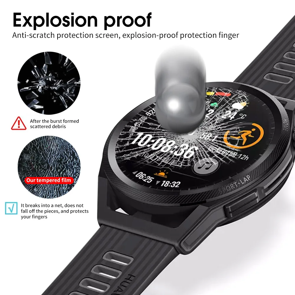 Фото Закаленное стекло HD для умных часов Huawei Watch GT 2 3 GT2 GT3 Pro 46 мм, защитная пленка для экрана GT Runner, Взрывозащищенная пленка, 1-5 шт. №4