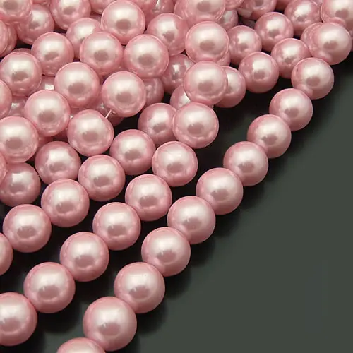 Vibrant Glass Dyeing Color Round Imitation Pearl Beads for DIY Jewelry and Accessories