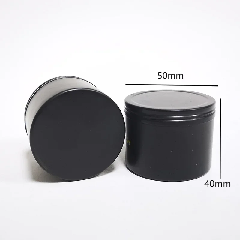 10pcs 50ml Round Aluminum Tin DIY Candle Containers Cosmetic Aromatherapy Storage Sealed Can Travel Toiletries Dispensing Cans