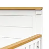 4-in-1 Convertible Crib in Light Sage and Honey, GREENGUARD Gold Certified 4