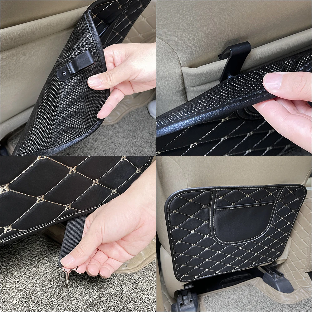Car Anti Kick Mat Seat Back Protector Cover Auto Interior Accessories 1pcs For MG ZS HS GT HECTOR MG3 MG5 MG6 MG7